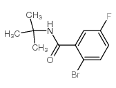 2-BROMO-N-(TERT-BUTYL)-5-FLUOROBENZAMIDE structure