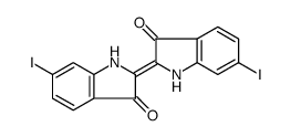 3H-Indol-3-one, 6-iodo-2-(6-iodo-1,3-dihydro-3-oxo-2H-indol-2-ylidene)-1,2-dihydro-结构式