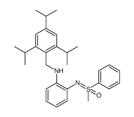 1,2-Benzenediamine, N1-[(R)-methyloxidophenyl-λ4-sulfanylidene]-N2-[[2,4,6-tris(1-methylethyl)phenyl]methyl] Structure