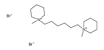 1-methyl-1-[6-(1-methylpiperidin-1-ium-1-yl)hexyl]piperidin-1-ium,dibromide Structure