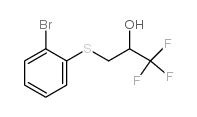 3-(2-bromophenyl)sulfanyl-1,1,1-trifluoropropan-2-ol Structure