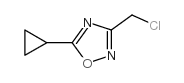 3-(氯甲基)-5-环丙基-1,2,4-氧杂二唑结构式
