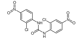 Urea, N,N'-bis(2-chloro-4-nitrophenyl) Structure