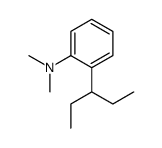 N,N-dimethyl-2-pentan-3-ylaniline结构式