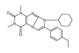 6-cyclohexyl-7-(4-ethylphenyl)-2,4-dimethylpurino[7,8-a]imidazole-1,3-dione结构式