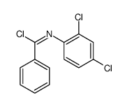 N-(2,4-dichlorophenyl)benzenecarboximidoyl chloride结构式