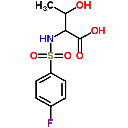 N-[(4-Fluorophenyl)sulfonyl]threonine Structure