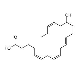 (5E,8E,11E,13E,17E)-15-hydroxyicosa-5,8,11,13,17-pentaenoic acid结构式