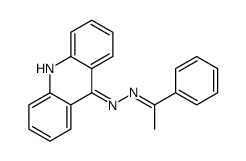 N-[(Z)-1-phenylethylideneamino]acridin-9-amine结构式