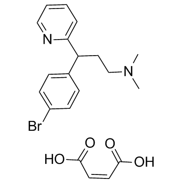 Brompheniramine Maleate Structure