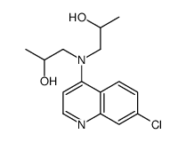 1-[(7-chloroquinolin-4-yl)-(2-hydroxypropyl)amino]propan-2-ol Structure