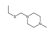 1-[(Ethylsulfanyl)methyl]-4-methylpiperazine结构式