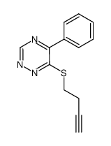 6-(3-butynylthio)-5-phenyl-1,2,4-triazine结构式