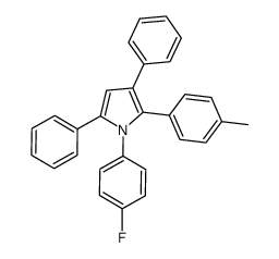 1-(4-fluorophenyl)-3,5-diphenyl-2-(p-tolyl)-1H-pyrrole结构式