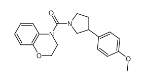 (2,3-Dihydrobenzo[1,4]oxazin-4-yl)[3-(4-methoxyphenyl)pyrrolidin-1-yl]methanone Structure