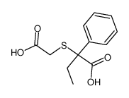 2-Carboxymethylmercapto-2-phenyl-buttersaeure Structure