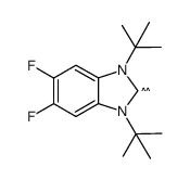 1,3-di-tert-butyl-4,5-difluorobenzimidazol-2-ylidene结构式