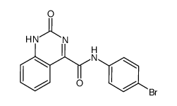 1,2-dihydro-2-oxoquinazoline-4-carboxy-(4-bromophenyl)amide结构式