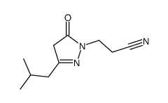 3-(3-isobutyl-5-oxo-2,5-dihydro-pyrazol-1-yl)-propionitrile Structure