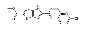5-(2-chloro-quinolin-6-yl)-4H-thieno[3,2-b]pyrrole-2-carboxylic acid methyl ester Structure