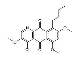 9-Butyl-4-chloro-3,6,8-trimethoxy-benzo[g]quinoline-5,10-dione Structure