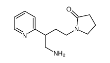 1-(4-amino-3-pyridin-2-ylbutyl)pyrrolidin-2-one结构式