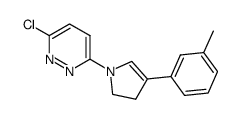 3-chloro-6-[2,3-dihydro-4-(3-methylphenyl)-1 H -pyrrol-1-yl]pyridazine Structure
