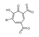 3-bromo-5,7-dinitro-tropolone Structure