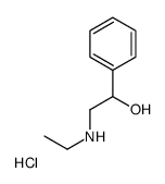 2-(Ethylamino)-1-phenylethanol hydrochloride (1:1) Structure