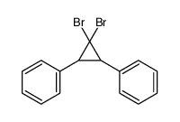 (2,2-dibromo-3-phenylcyclopropyl)benzene Structure