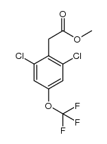 methyl 2-(2,6-dichloro-4-(trifluoromethoxy)phenyl)acetate结构式