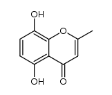 5,8-dihydroxy-2-methyl-chromen-4-one结构式