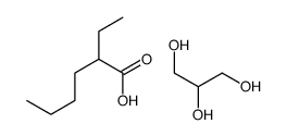 2-ethylhexanoic acid,propane-1,2,3-triol Structure