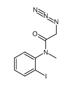 2-azido-N-(2-iodophenyl)-N-methylacetamide Structure