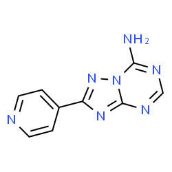 2-Pyridin-4-yl[1,2,4]triazolo-[1,5-a][1,3,5]triazin-7-amine结构式