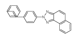 2H-Naphtho[1,2-d]triazole, 2-[4-(2-phenylethenyl)phenyl]- Structure