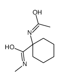 1-acetamido-N-methylcyclohexane-1-carboxamide Structure