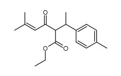 ethyl 2-(p-tolylethyl)-2-(3,3-dimethylacryloyl)acetate Structure