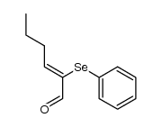 (Z)-2-phenylselanylhex-2-enal Structure