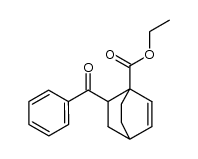 6-benzoyl-1-carboethoxybicyclo[2.2.2]-2-octene结构式