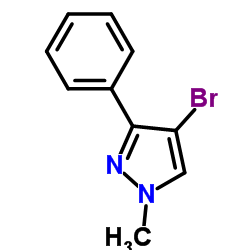 4-溴-1-甲基-3-苯基-1H-吡唑结构式