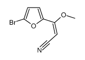 3-(5-bromofuran-2-yl)-3-methoxyprop-2-enenitrile Structure