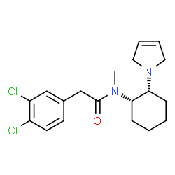 3,4-dichloro-N-methyl-N-(2-(1-delta(3)-pyrrolinyl)-cyclohexyl)benzeneacetamide结构式