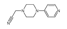 2-(4-(pyridin-4-yl)piperazin-1-yl)acetonitrile结构式