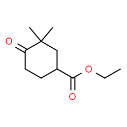 Ethyl 3,3-dimethyl-4-oxocyclohexanecarboxylate Structure