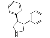 trans-(3R,4R)-diphenylpyrrolidine结构式