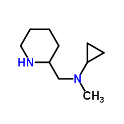 N-Methyl-N-(2-piperidinylmethyl)cyclopropanamine Structure