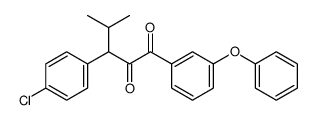 3-(4-chlorophenyl)-4-methyl-1-(3-phenoxyphenyl)pentane-1,2-dione结构式