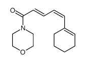 5-(cyclohexen-1-yl)-1-morpholin-4-ylpenta-2,4-dien-1-one结构式