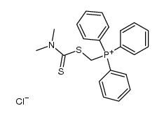 (((dimethylcarbamothioyl)thio)methyl)triphenylphosphonium chloride Structure